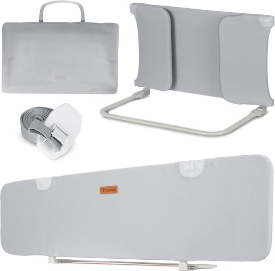Nukido Pliabil Bară de protecție pentru pat Montaj simplu din Metal în Culoare Gri 150x44x41εκ. 1buc