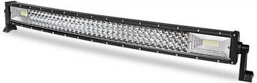 Bară LED Auto Curbată 459W LED 3 Rânduri 12V-24V 34020 Lumeni 31.5"/82cm Fascicul Combo 12/60 Grade