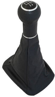 Buton schimbător de viteze cu manșon pentru Volkswagen Golf / Bora Negru 1997-2005