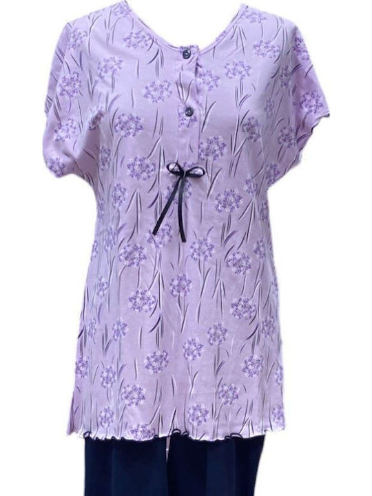 Nina Club Winter Damen Pyjama-Set Lilac