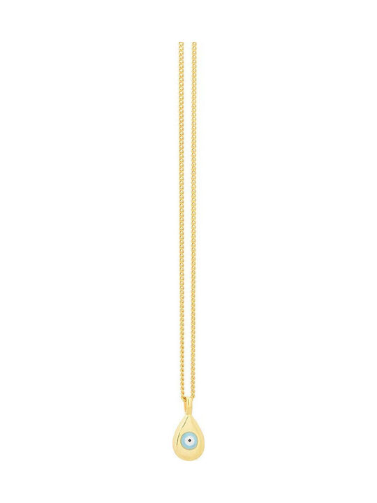 Charm mit Design Träne Vergoldet