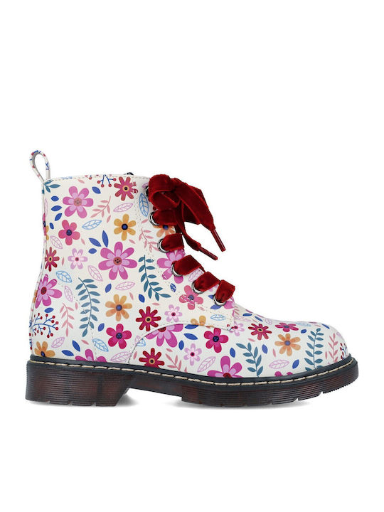 Garvalin Lederne Kinderstiefel mit Schnürsenkel...