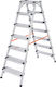 Palbest Advance Leiter Aluminium mit 2x7 Stufen