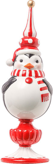Arpimex Srl Dekorativer Pinguin mit Hut Polyresin 33cm