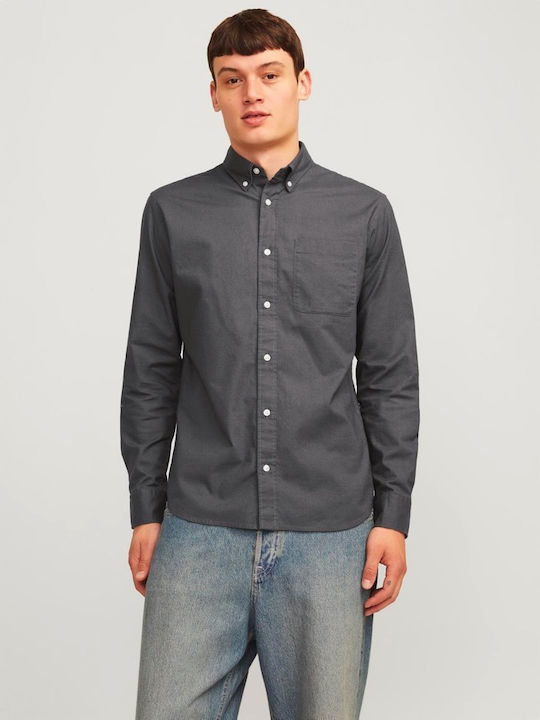 Jack & Jones Short-sleeved Cotton Shirt Black O...