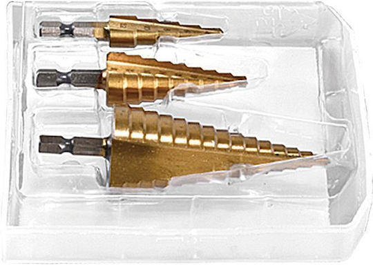 Coofix Set of 3 Conical Drills HSS for Metal