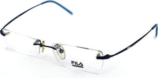 FILA Männlich Metallisch Brillenrahmen Blau VF8429 SC1