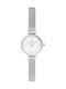 Daniel Wellington Petite Γυναικείο Ρολόι 19mm Μπαταρίας με Ασημί Μεταλλικό Μπρασελέ