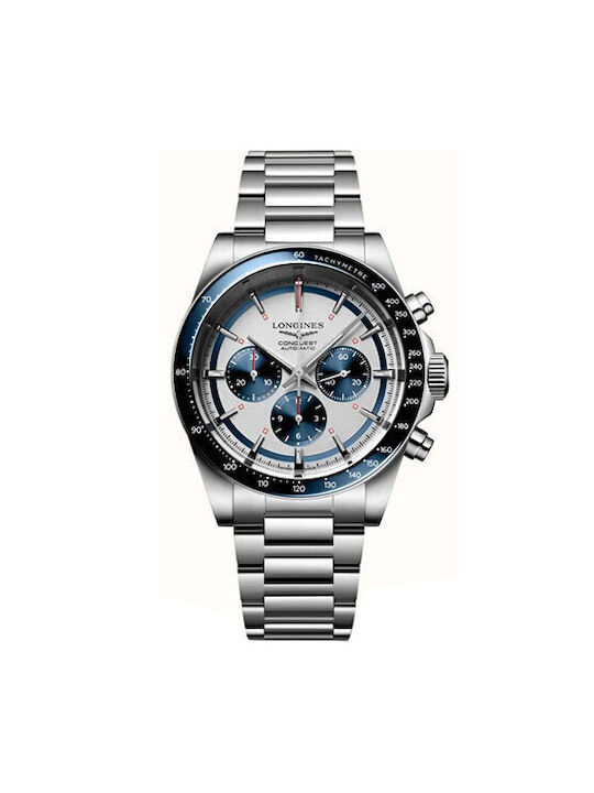 Longines Ρολόι Αυτόματο με Μεταλλικό Μπρασελέ