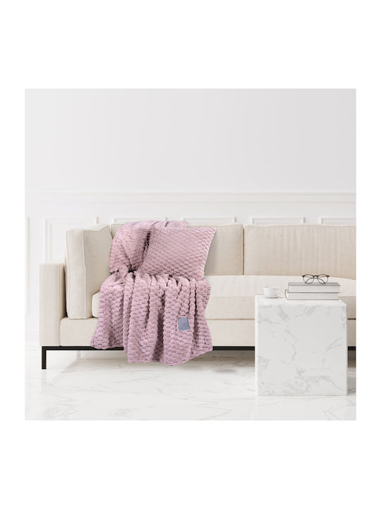 Greenwich Polo Club 3474 Fleece Sofa Blanket 130x170cm Nude