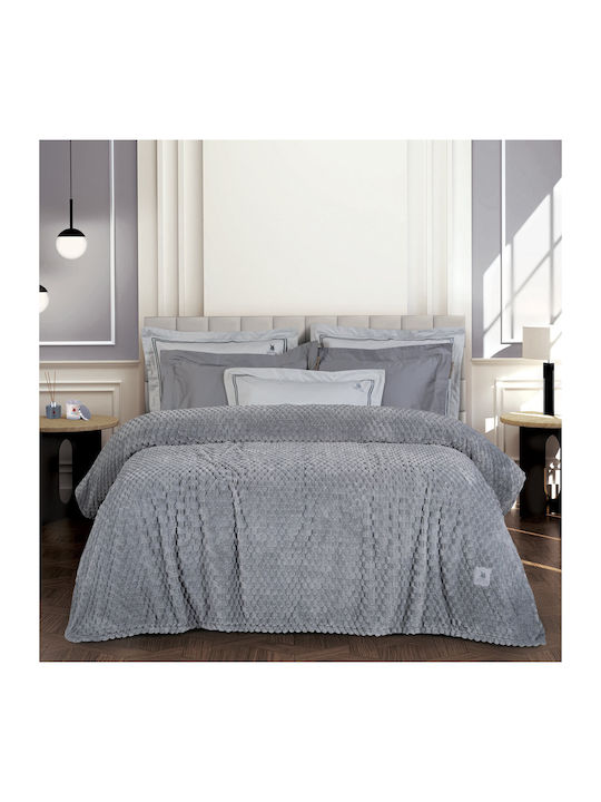 Greenwich Polo Club 3476 Decke Fleece Übergröße 220x240cm Grau