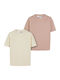 Σετ Παιδικά T-shirts whitesand, duskrose