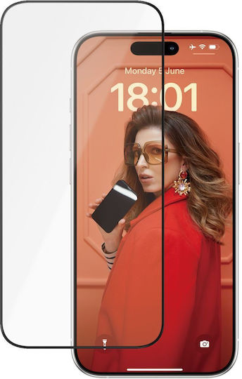 3D Ceramic Full Glue Full Face Tempered Glass Μαύρο (iPhone 16)