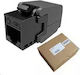 Solarix Keystone Cat6 Utp Rj45 Schwarz Selbstschneidend Sxkj-6-utp-bk-sa