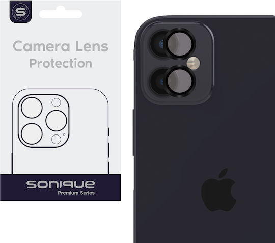 Sonique Camera Protection Tempered Glass Black for the iPhone 11, iPhone 12 mini, iPhone 12