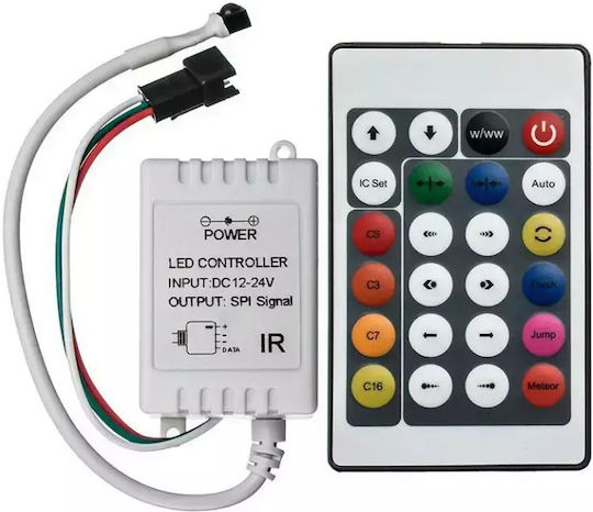 Controller RGB IR IC WS2811 24 Tasten 72W bis 1000 Pixel Digital