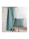 Rythmos Snake Ριχτάρι Πολυθρόνας Chenille 180x160εκ. Πετρόλ 117-191-2727