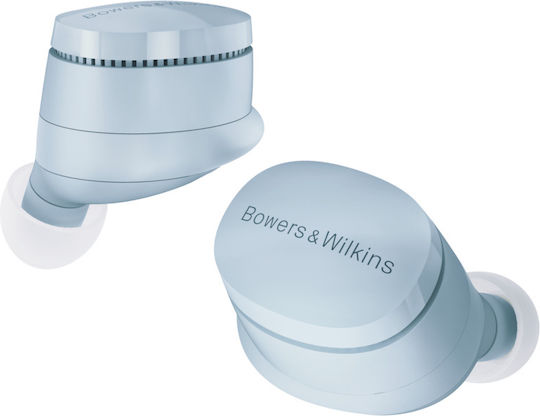 Bowers & Wilkins Pi6 In-Ear Bluetooth-Freisprecheinrichtung Kopfhörer mit Schweißresistenz und Ladeetui Glacier Blue