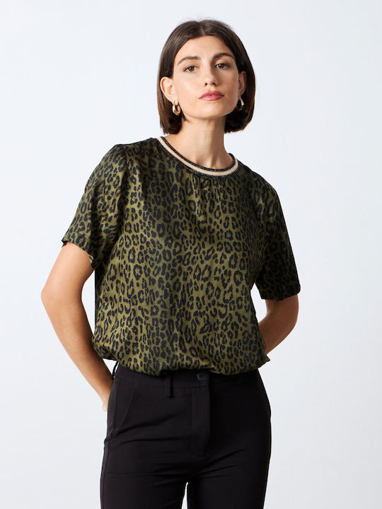 Passager Women's Blouse Short Sleeve Haki