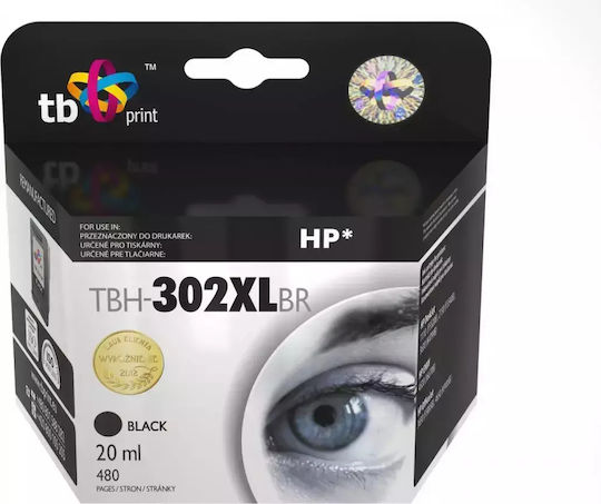 TB Print Συμβατό Μελάνι Εκτυπωτή InkJet HP TBH302XLBR Μαύρο 1τμχ