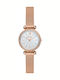 Fossil Tillie Ceas Dama 26mm Baterie Cu Brățară Din Oțel Inoxidabil Rose Gold
