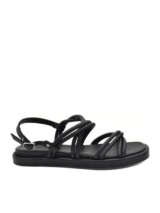 Sandale Casual Damă Din Piele Negru 211904 Negru