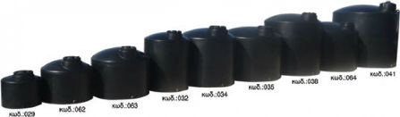 Bakoplast Vertical Cylindrical Plastic Storage Tank 1000lt for Water / Petroleum / Oil Black