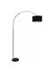 Lampa de podea Î176xL34cm. cu Soclu pentru Bec E27 Negru
