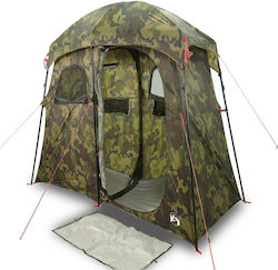 vidaXL Cort de Camping Toaletă Verde 256x136x225cm