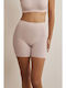 Hochtailliert Damen Boxer Beige