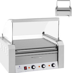 Abdeckhaube für Grill mit Warmhalteschublade für Brötchen 20 Hot Dog Würstchen 2600W 230V Royal Catering