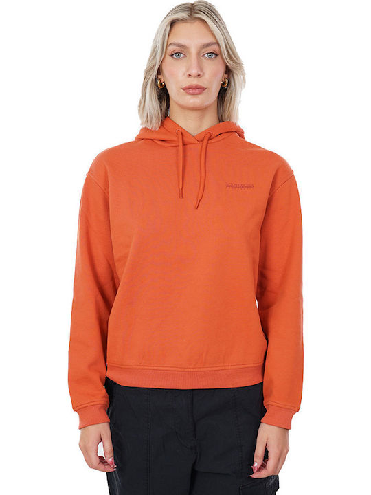 Napapijri Women's Sweatshirt Hooded Orange