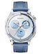 Huawei Watch GT 5 Stainless Steel 46mm Αδιάβροχο με Παλμογράφο (Μπλε)