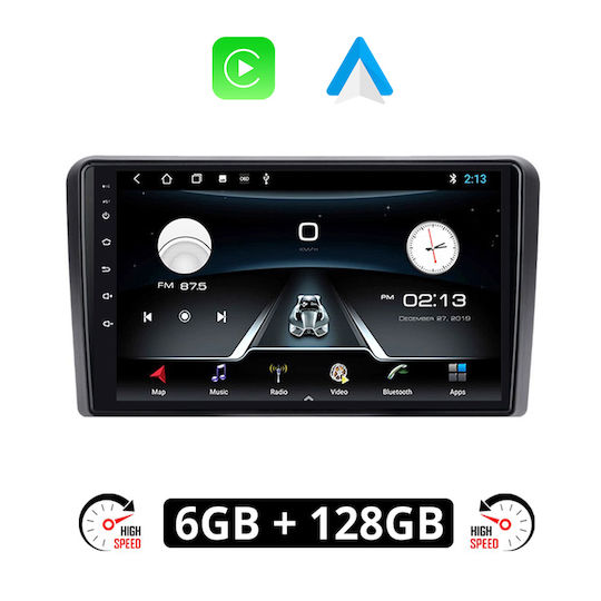 Ηχοσύστημα Αυτοκινήτου για Ford Tourneo Courier 2014 (Bluetooth/USB/AUX/WiFi/GPS/Apple-Carplay/Android-Auto) με Οθόνη Αφής 9"