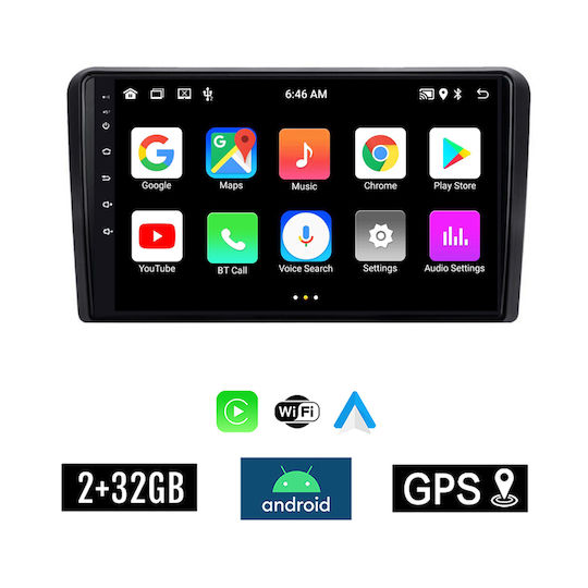 Kirosiwa Car Audio System for Ford Tourneo Courier 2014 (Bluetooth/USB/AUX/WiFi/GPS/Apple-Carplay/Android-Auto) with Touch Screen 9"