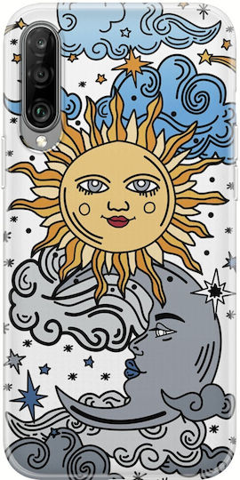 Sonne Mond Sterne Xiaomi Mi A3 Klar TPU Transparent Silikon