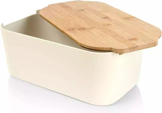 Bread Box Bamboo Board Cream 259303