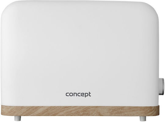 Concept Toaster 2 Schlitze 930W Weiß
