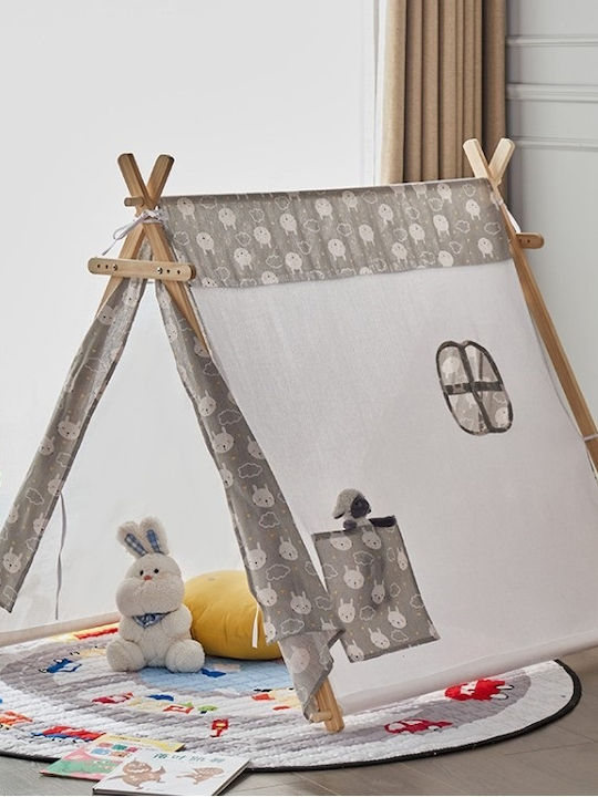 Herokids Παιδική Σκηνή Ινδιάνικη House Γκρι
