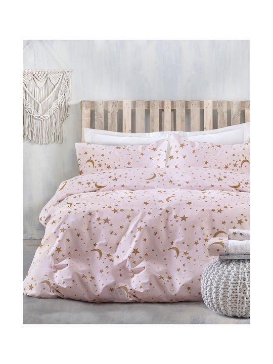 Rythmos Подредба Детско покривало Единично с калъфка за възглавница Moonlight Pink 160x240cm