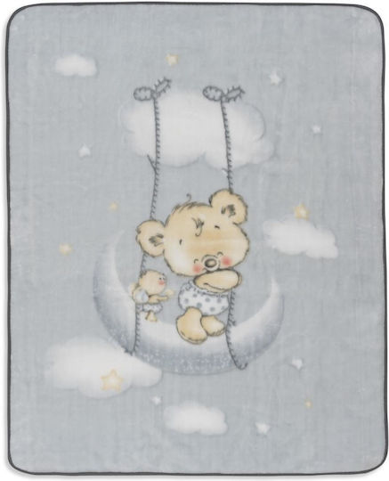 Interbaby Blanket Spanish Cot Gray Grey 110x140cm