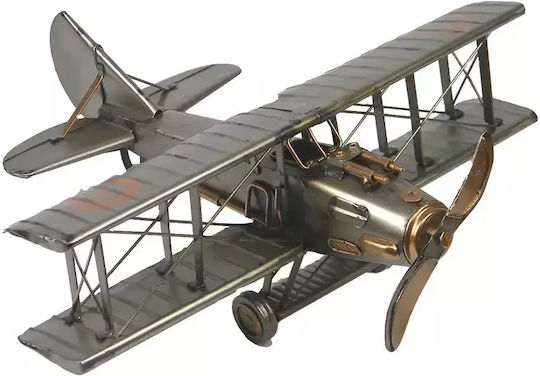 Avion Retro Decorativ din Metal 33cm