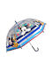 Kids Curved Handle Umbrella Multicolour