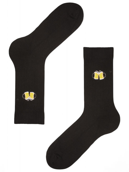 Soma Socks Herren Einfarbige Socken Black 1Pack