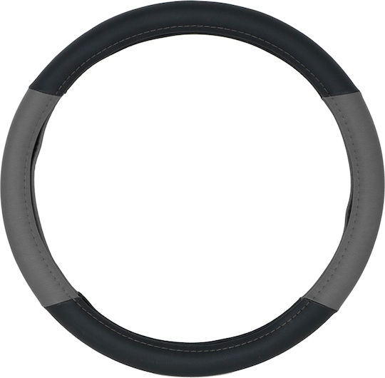 Onyx Κάλυμμα Τιμονιού Αυτοκινήτου Μαύρο με Μαύρη Ραφή