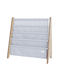 Holz Boden Bücherregal Blau 61cm