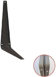Element-System Heavy-Duty Metallic Corner Shelf Black