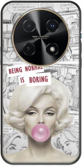 Normal ist langweilig Huawei Nova 12i Schwarzes TPU Schwarzes Silikon