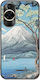 Ukiyo-e Fuji Lake Yamanaka Huawei Nova 12s Black TPU Black Silicone