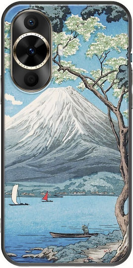 Ukiyo-e Fuji Lake Yamanaka Huawei Nova 12s Black TPU Black Silicone